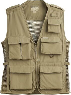 Weekender Traveler  dark khaki Multi-Pocket Utility Vest